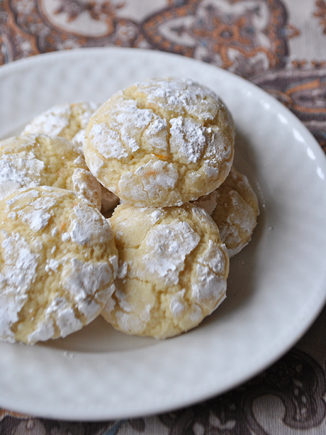 orange crinkle cookies