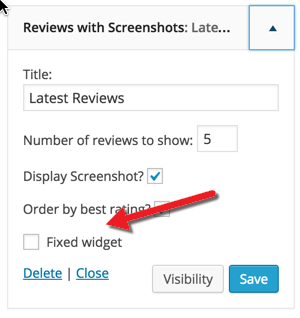 Q2W3 Fixed Widget plugin 