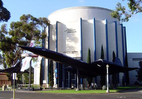 the Ford Building in San Diego, in the park, not at any dealership