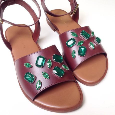 DIY Luxurious Asymmetrical Rhinestone Sandals