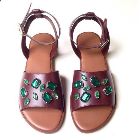 DIY Luxurious Asymmetrical Rhinestone Sandals