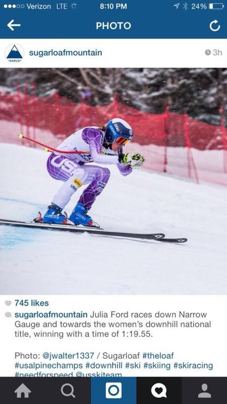 Julia Wins National Downhill Title