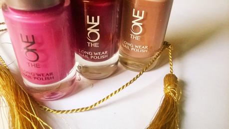 Oriflame The One Longwear Nail Polishes in Night Orchid, Ruby Rouge & Cappuccino Review, Swatch & Application