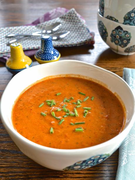 Roasted Red Pepper and Squash Soup (Paleo, SCD, GAPS, Gluten Free)