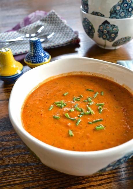 Roasted Red Pepper and Squash Soup (Paleo, SCD, GAPS, Gluten Free)