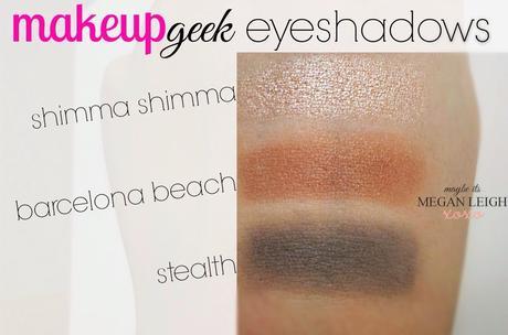 Makeup Geek Eyeshadows - Better Than Mac? Shimma Shimma - Stealth - Barcelona Beach