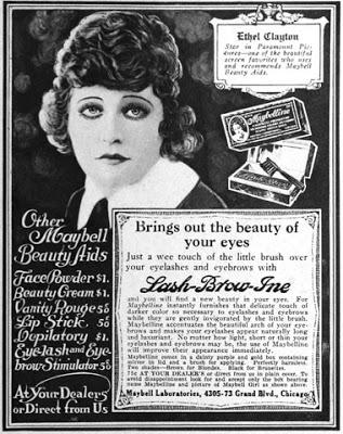 Maybelline History:  In 1923, Maybell Laboratories was renamed Maybelline and concentrated operations on eye make-up.