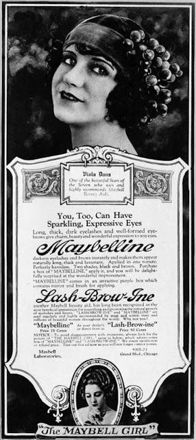 Maybelline History:  In 1923, Maybell Laboratories was renamed Maybelline and concentrated operations on eye make-up.