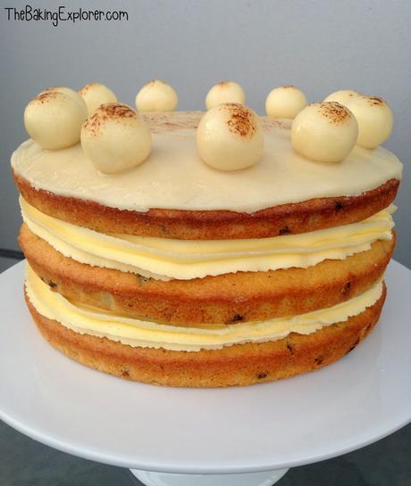 Golden Layered Simnel Cake