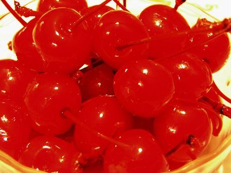 Maraschino cherries classified as decorations, not food; contain toxic, banned dye