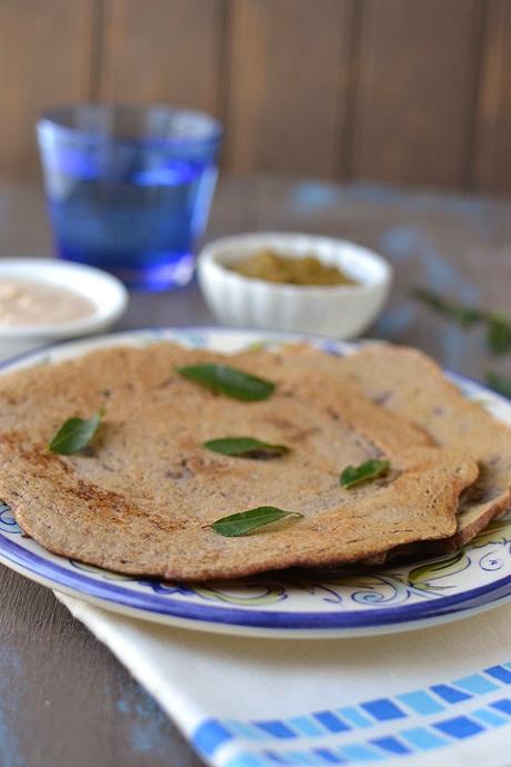 Ragi Adai (Finger Millet & Lentil Dosa)