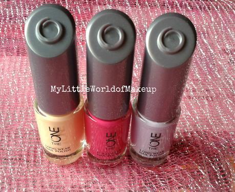 Oriflame The One Long Wear Nail Paint in Ballerina Rose, Fuschia Allure and Lilac Silk Review