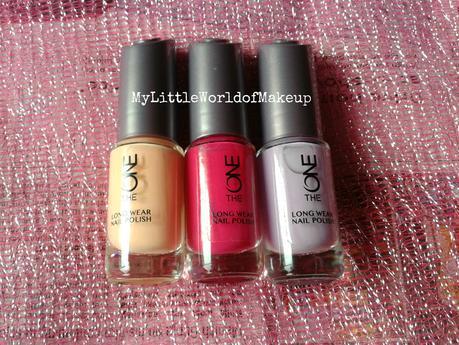 Oriflame The One Long Wear Nail Paint in Ballerina Rose, Fuschia Allure and Lilac Silk Review