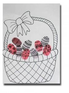 Thumbprint Easter Egg Card