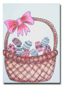 Thumbprint Easter Egg Card