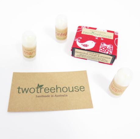 two tree house matchbox lip balms