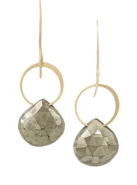 Pyrite & Gold Earrings By Melissa Joy Manning At Net A Porter