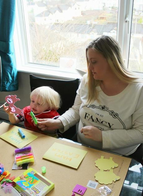 Toddler Easter Crafting!