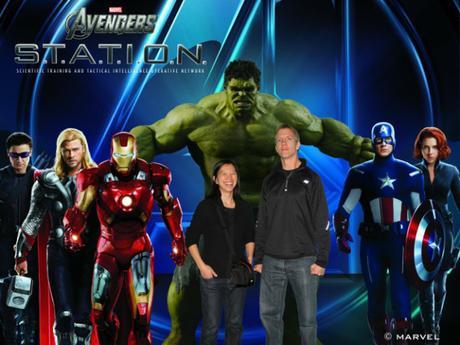 Mike Sohaskey & Katie Ho at Avengers S.T.A.T.I.O.N in NYC