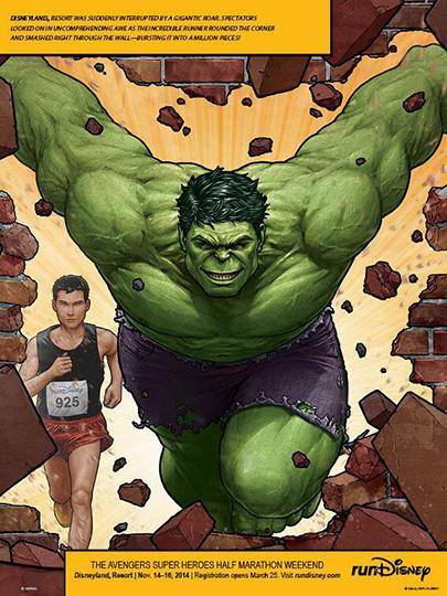 Avengers Half Marathon Hulk ad in Runner's World