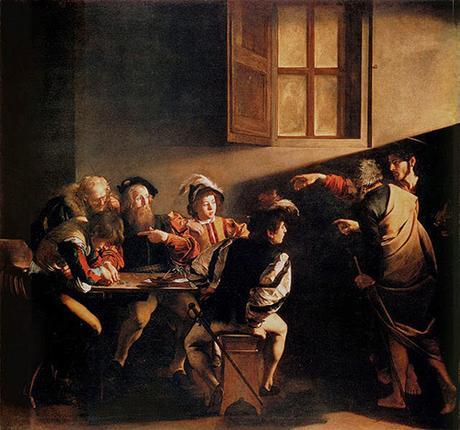 The calling of Matthew, by Caravaggio