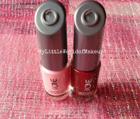 Oriflame The One Long Wear Nail Polish in Strawberry Cream and Ruby Rouge Review