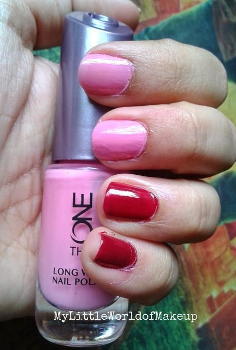 Oriflame The One Long Wear Nail Polish in Strawberry Cream and Ruby Rouge Review