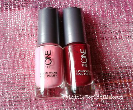 Oriflame The One Long Wear Nail Polish in Strawberry Cream and Ruby Rouge Review