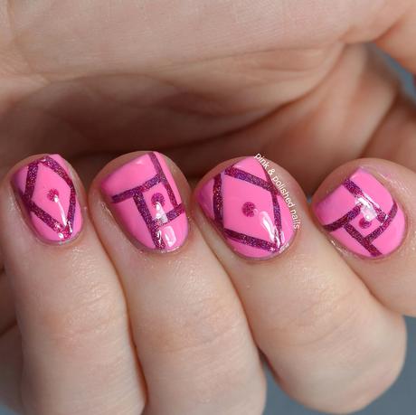 Geometric Stripe Nails