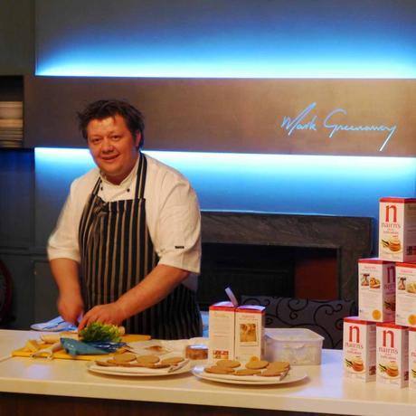 Make Greenaway demonstrating some Nairn's oatcakes recipes