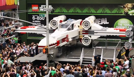 life-size LEGO X-Wing