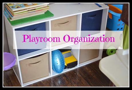 Playroom organization and living greener