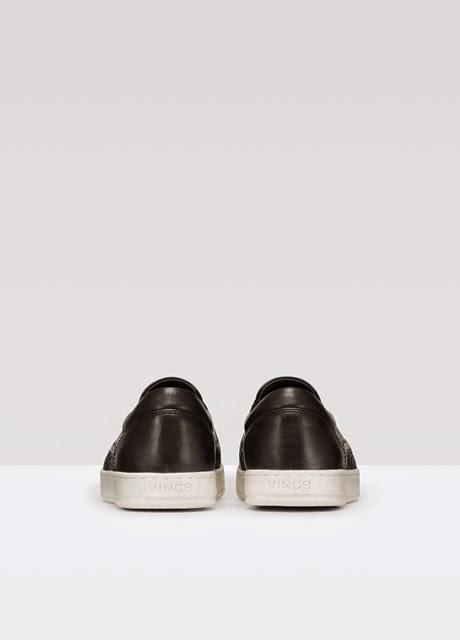 The Clean Slip:  Vince Baxter Mixed Leather Slip-On Sneaker