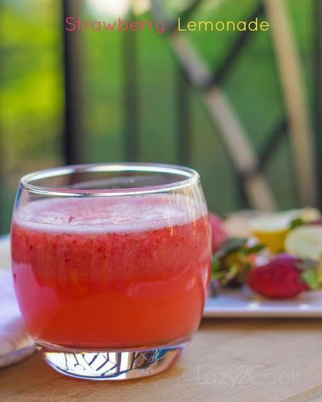 Homemade Strawberry Lemonade