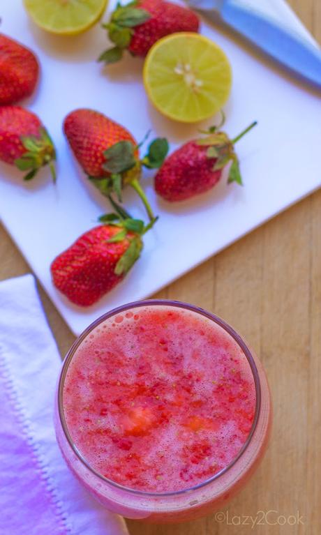 Homemade Strawberry Lemonade