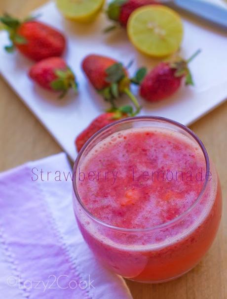 Homemade Strawberry Lemonade