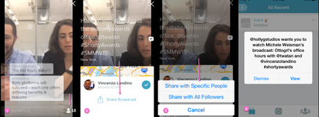 How to share periscope broadcasts with others
