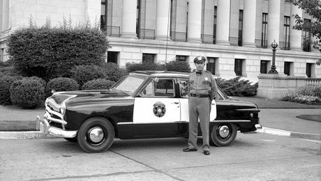 a rare survivor, a 1949 Ford state patrol car found stored since '54, getting restored in Seattle for the police museum