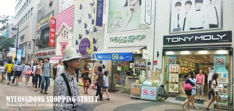 Myeongdong Day time shopping