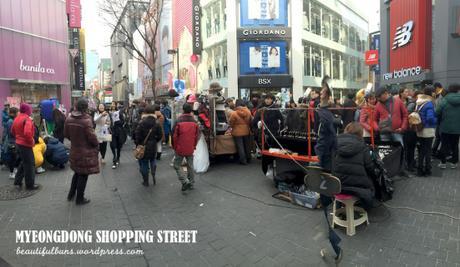 Myeongdong Day time crowds