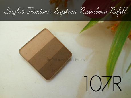 The Versatile Eyeshadow Palette from Inglot : Freedom System Rainbow Refill 107R