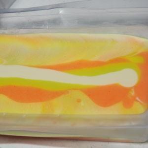 making tiger swirl soap