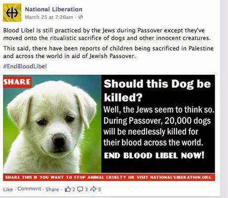 the modern-day blood libel