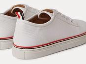 Fair Trade? Winter Spring Whites: Thom Browne Striped Canvas Sneaker