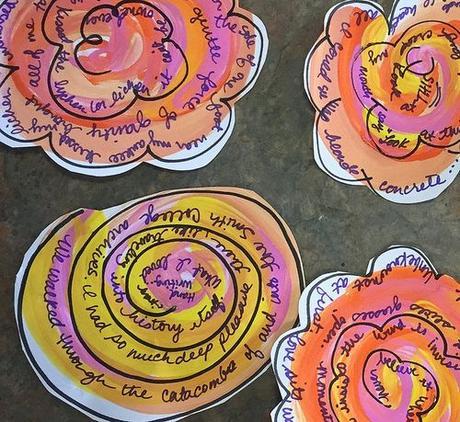 Morning pages quilt floral we walked through the catacombs Morning pages quilt floral we walked through the catacombs