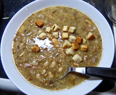 Navy Bean Lentil Soup