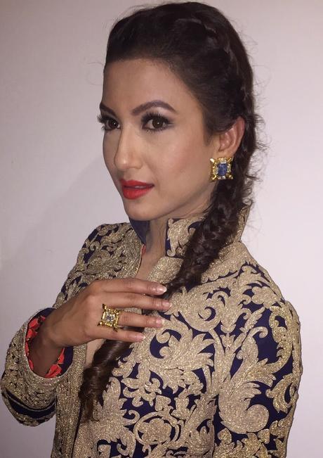 BiggBoss 7 Winner Gauhar Khan spotted wearing PRERTO Jewellery at HT Style Awards
