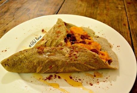 Sweet Date & Potato Crepe, gluten free via @FitfulFocus