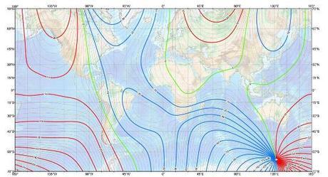 Magnetic declination calculator