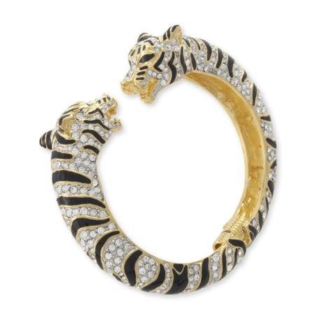 Kenneth Jay Lane Tiger Crystal Bracelet